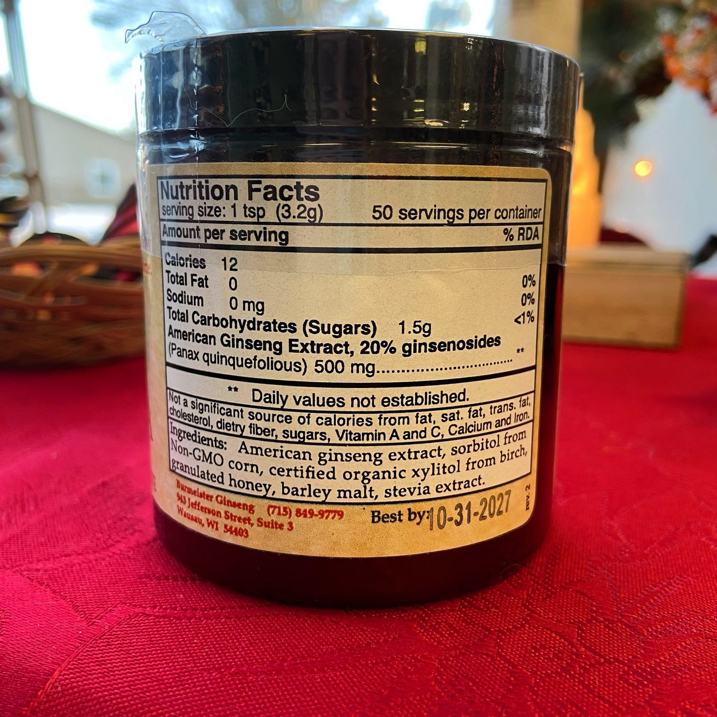 Instant American Grown Ginseng Tea