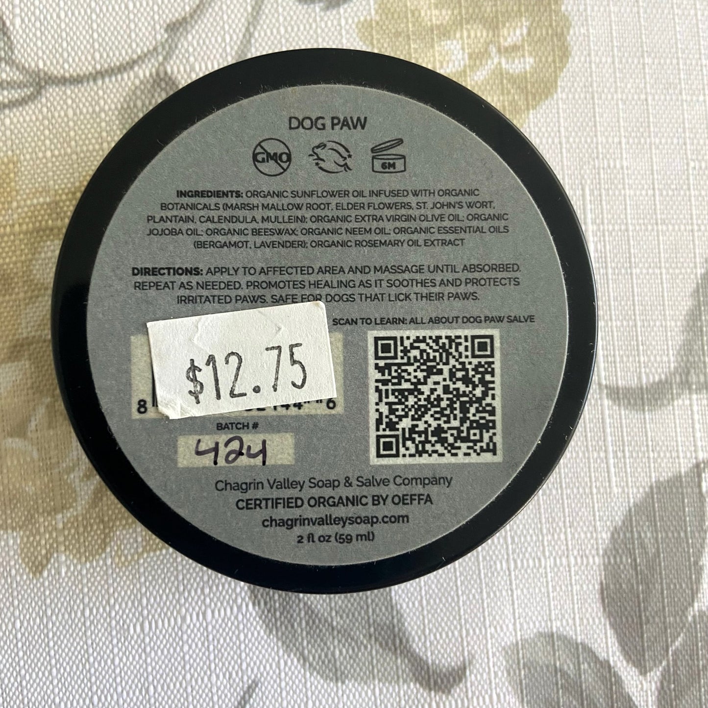 Dog Paw Salve