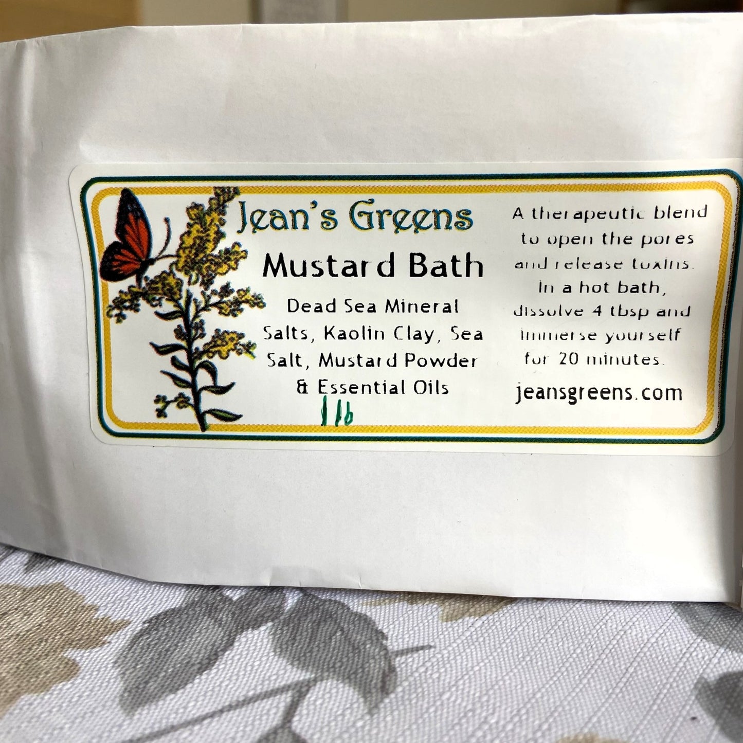 Mineral Salts Mustard Bath