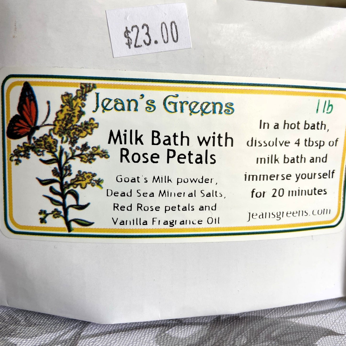 Milk Bath with Rose Petals