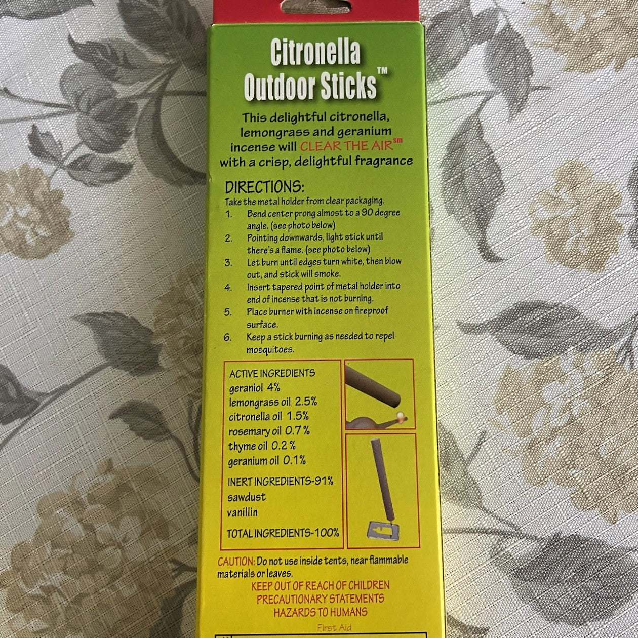 Citronella Outdoor Sticks