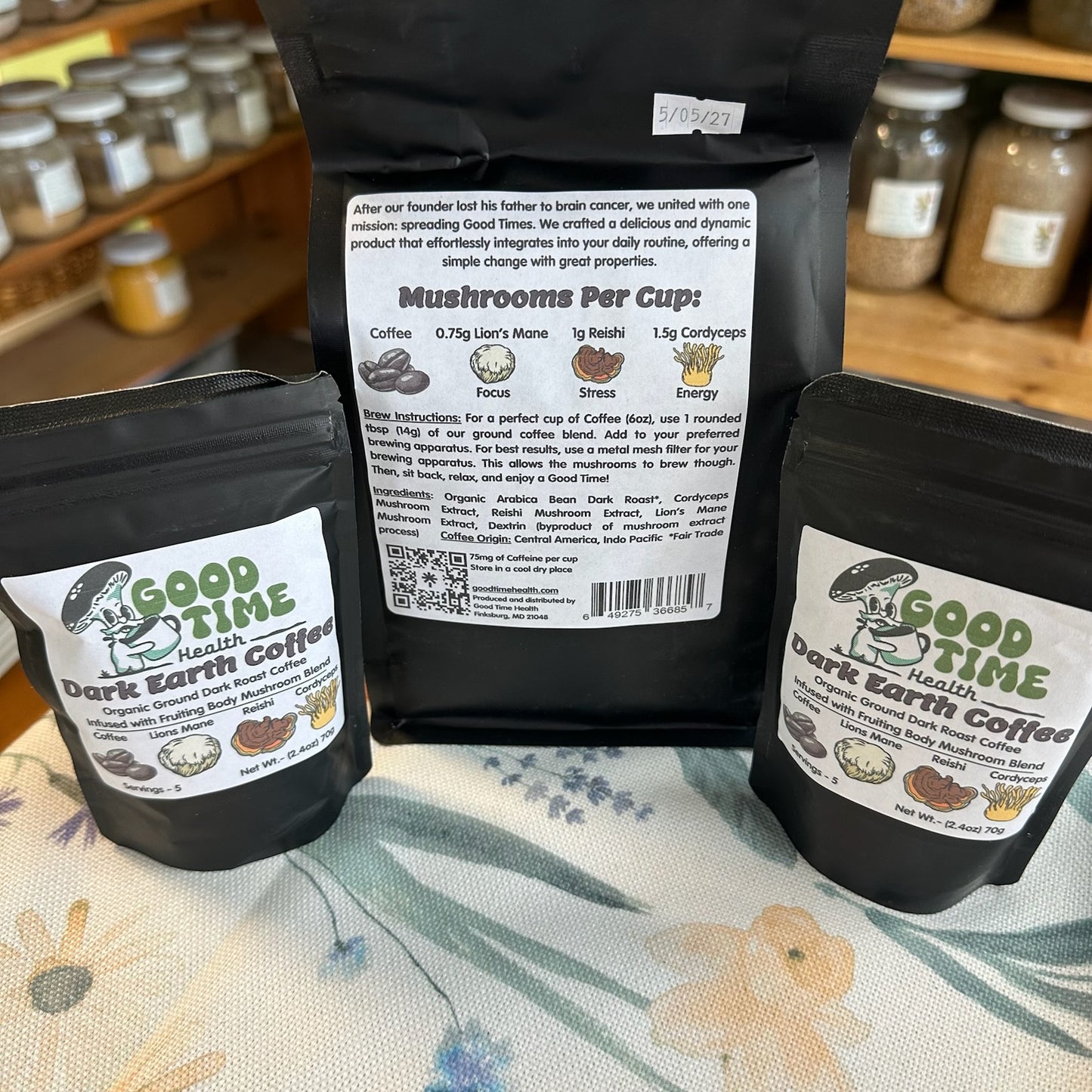 Good Time Health, Dark Earth Coffee