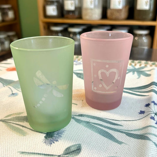 Frosted Votive & Tea Light Holder