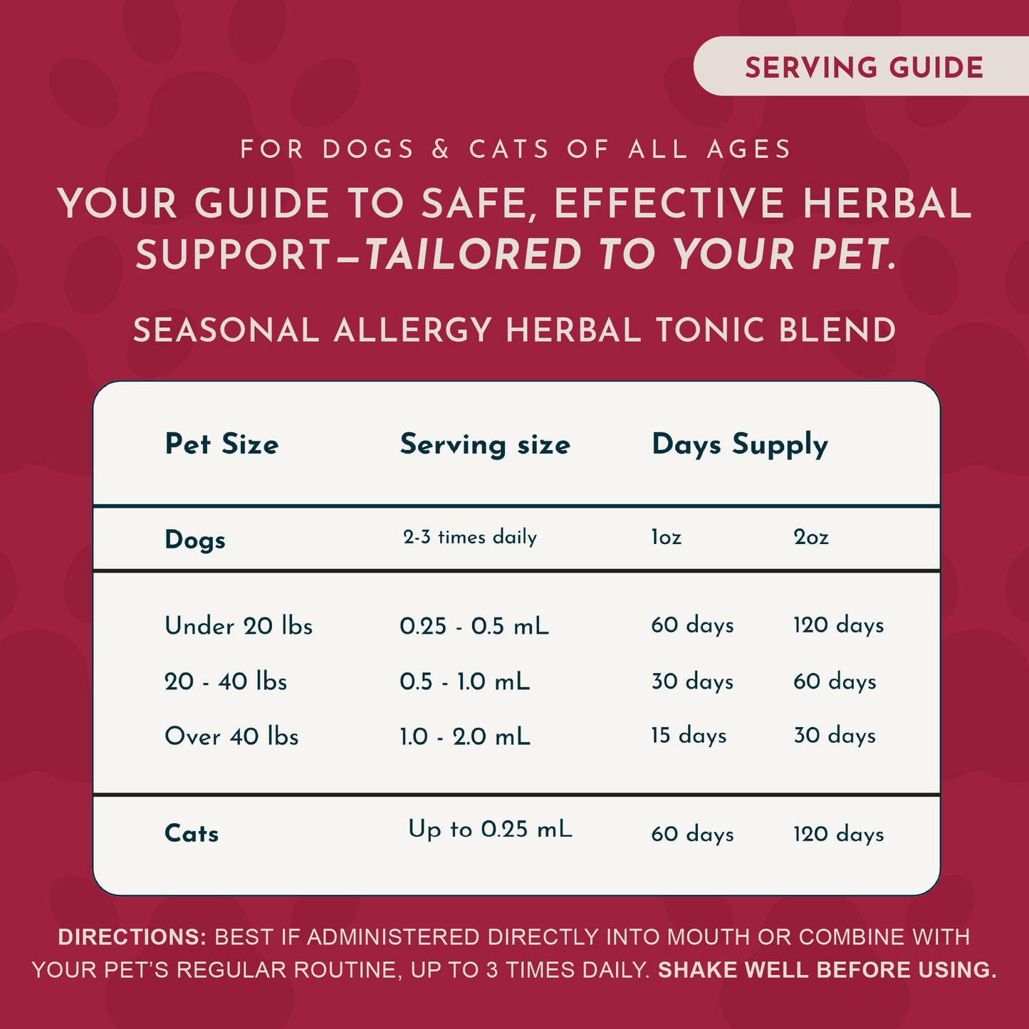 Animal Essentials, Seasonal Allergy Support Extract