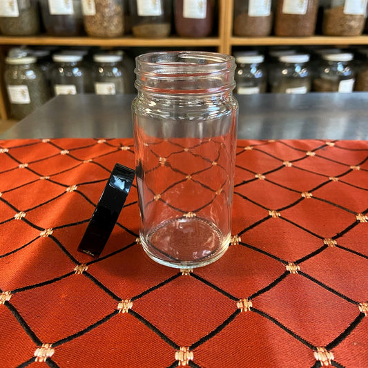 Clear Glass Spice Jars