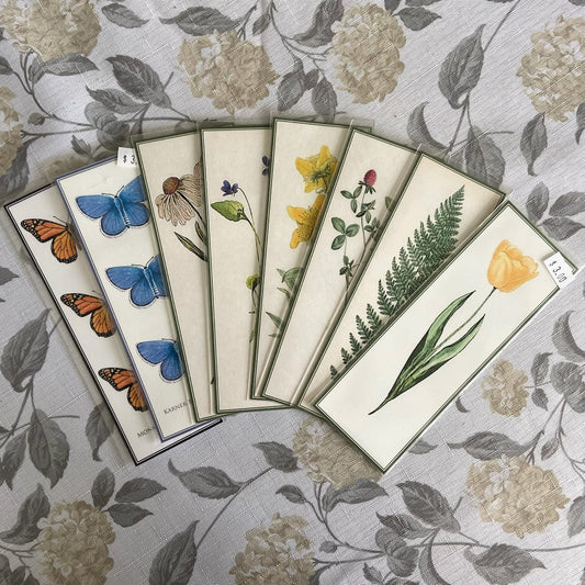 Handmade Laminated Bookmarks