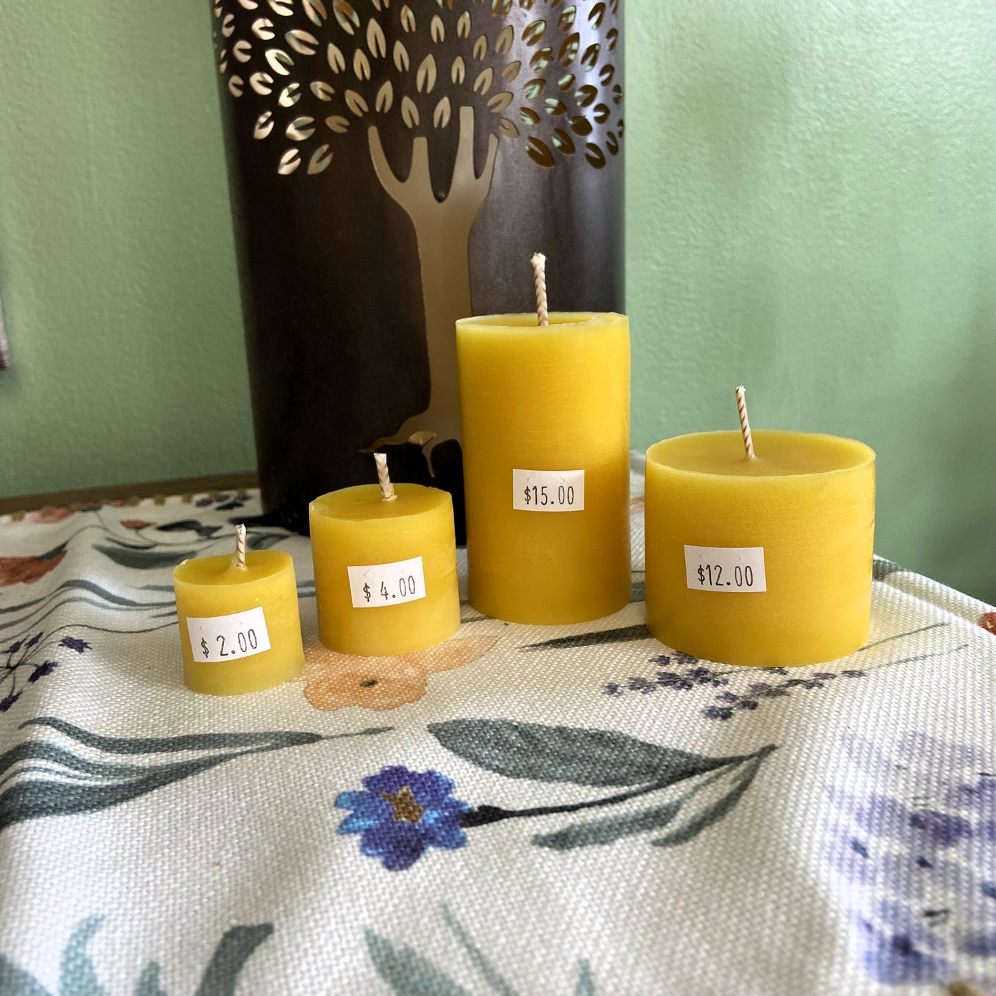 Handcrafted Beeswax Candles by Jean's Greens