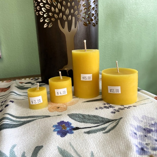 Handcrafted Beeswax Candles by Jean's Greens