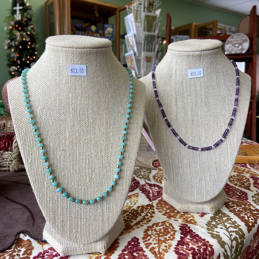 Handmade Genuine Gemstone Necklaces – Simple, Elegant, and Earth-Inspired