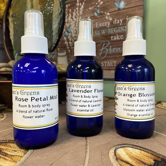 Jean's Greens Room & Body Sprays