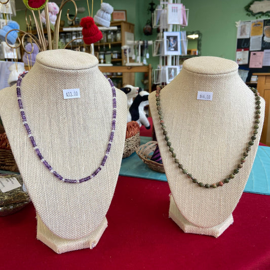 Handmade Genuine Gemstone Necklaces – Simple, Elegant, and Earth-Inspired
