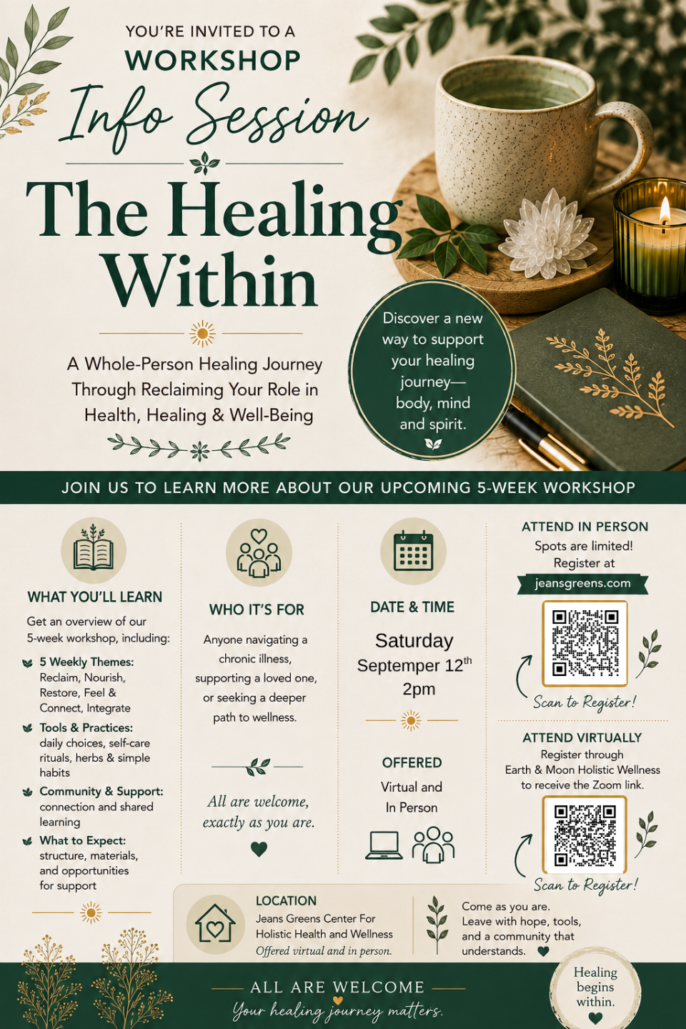 The Healing Within Info Session