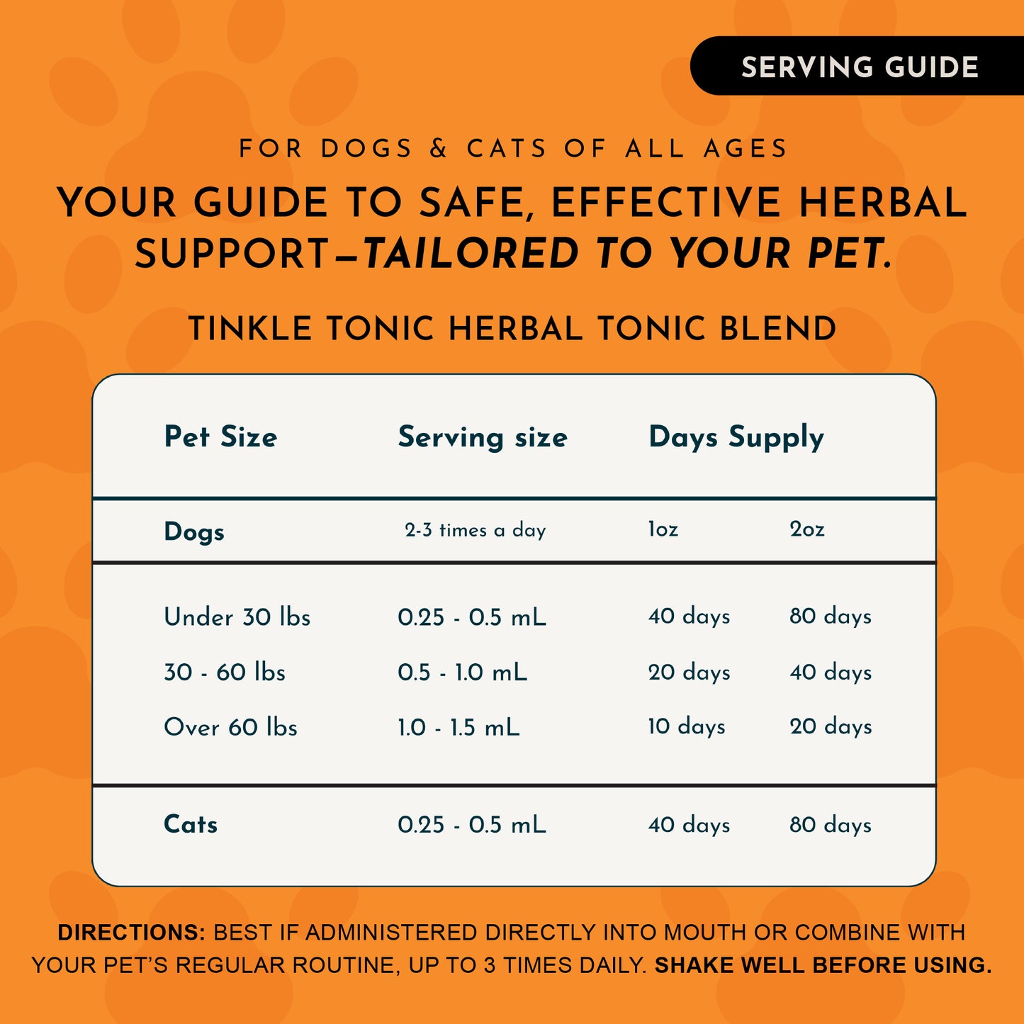 Animal Essentials, Tinkle Tonic Extract