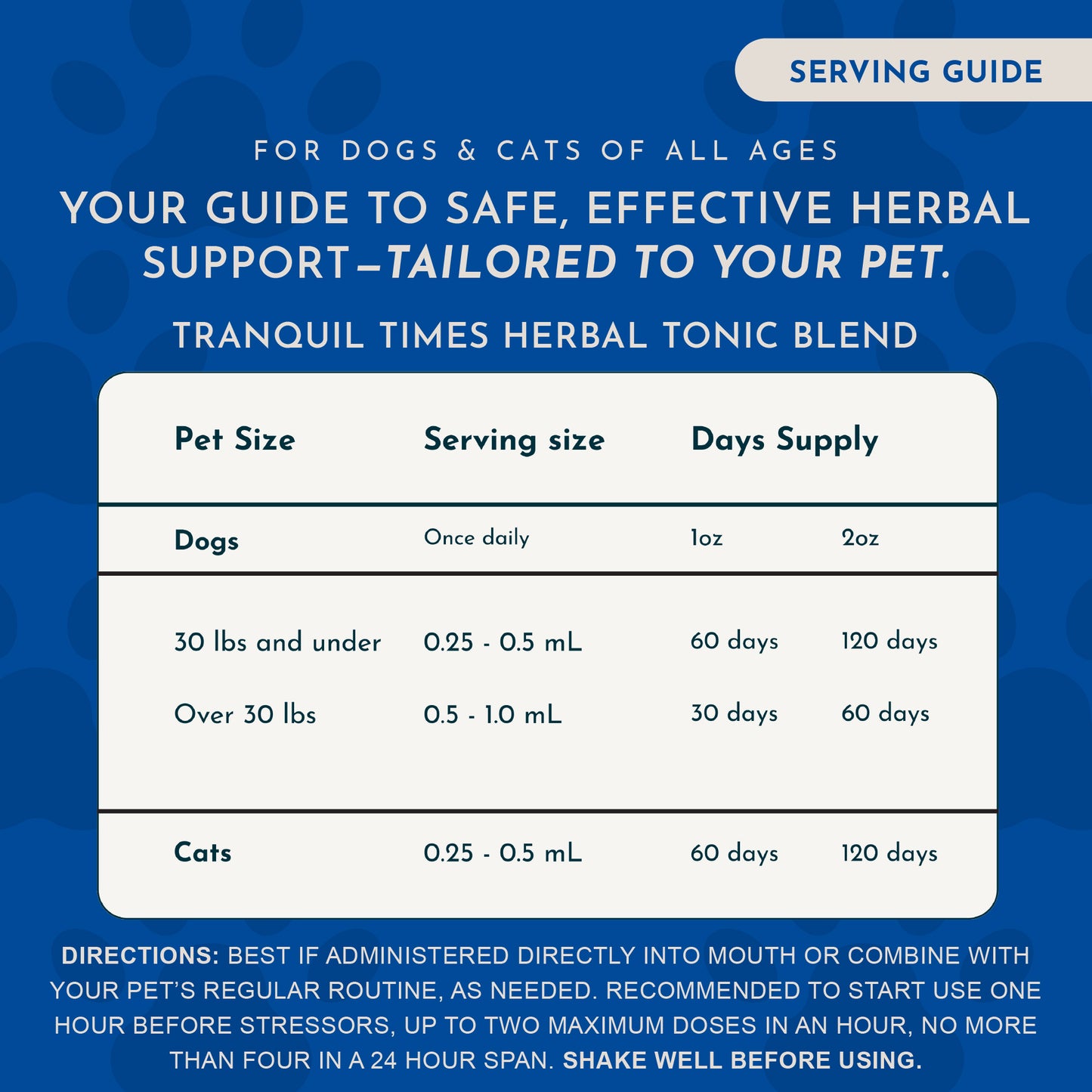 Animal Essentials, Tranquil Times Extract