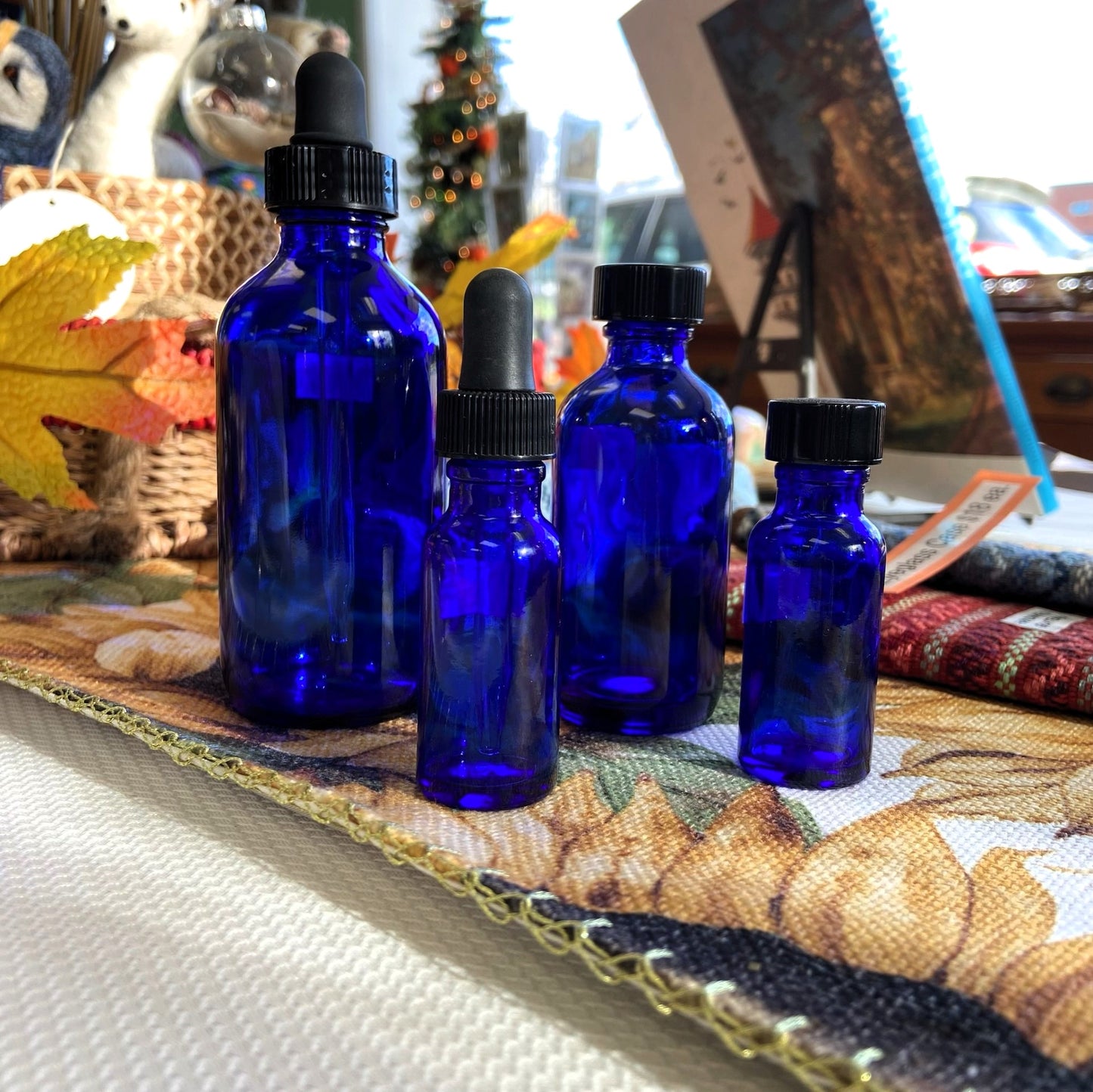 Cobalt Glass Bottle